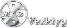 MG Verktyg logo i chrome