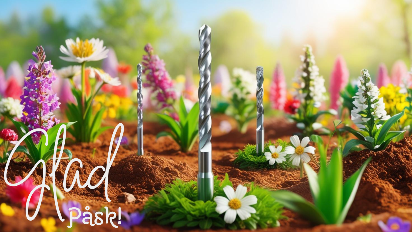 vårblommor och verktyg