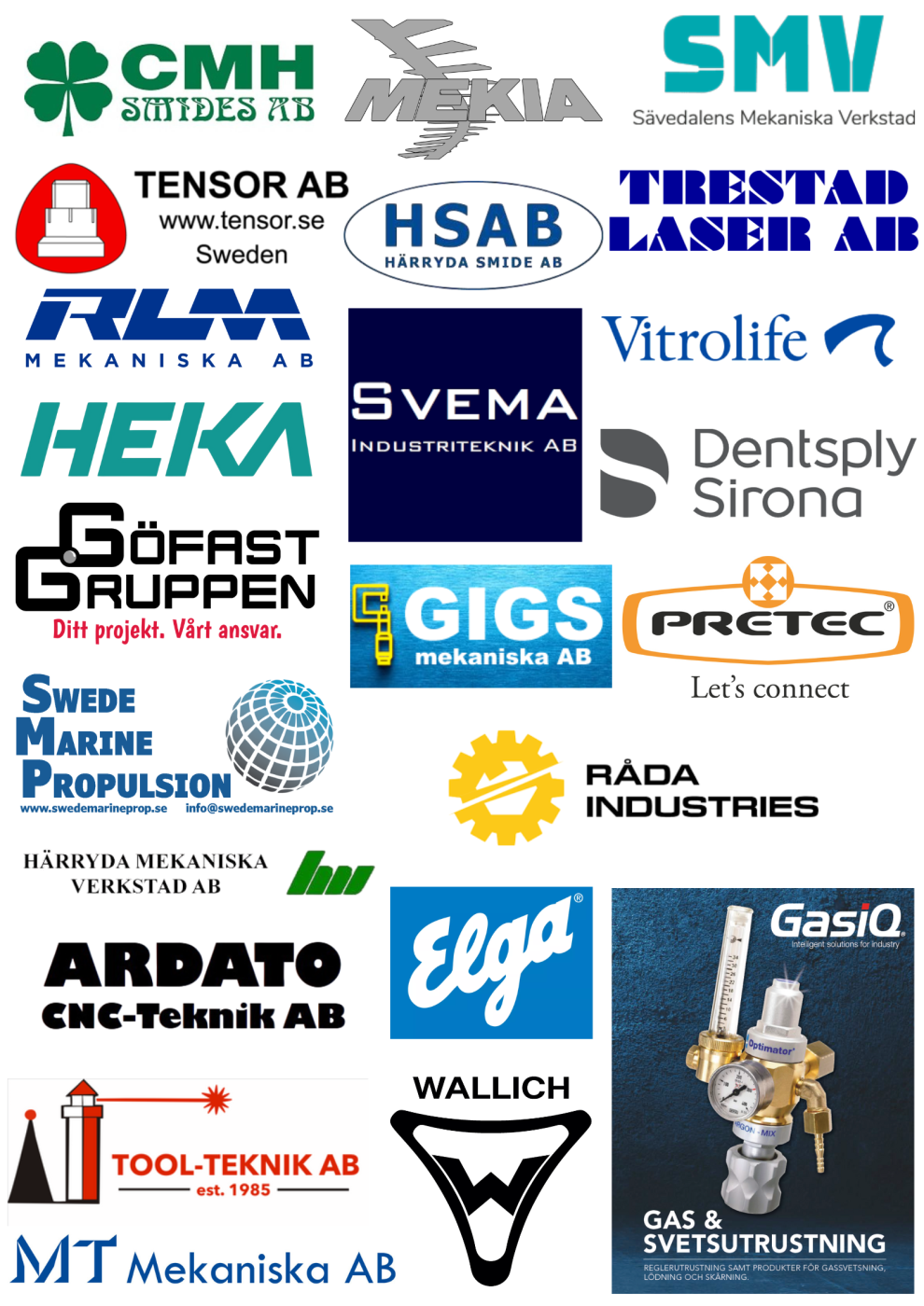 samling av logotyper