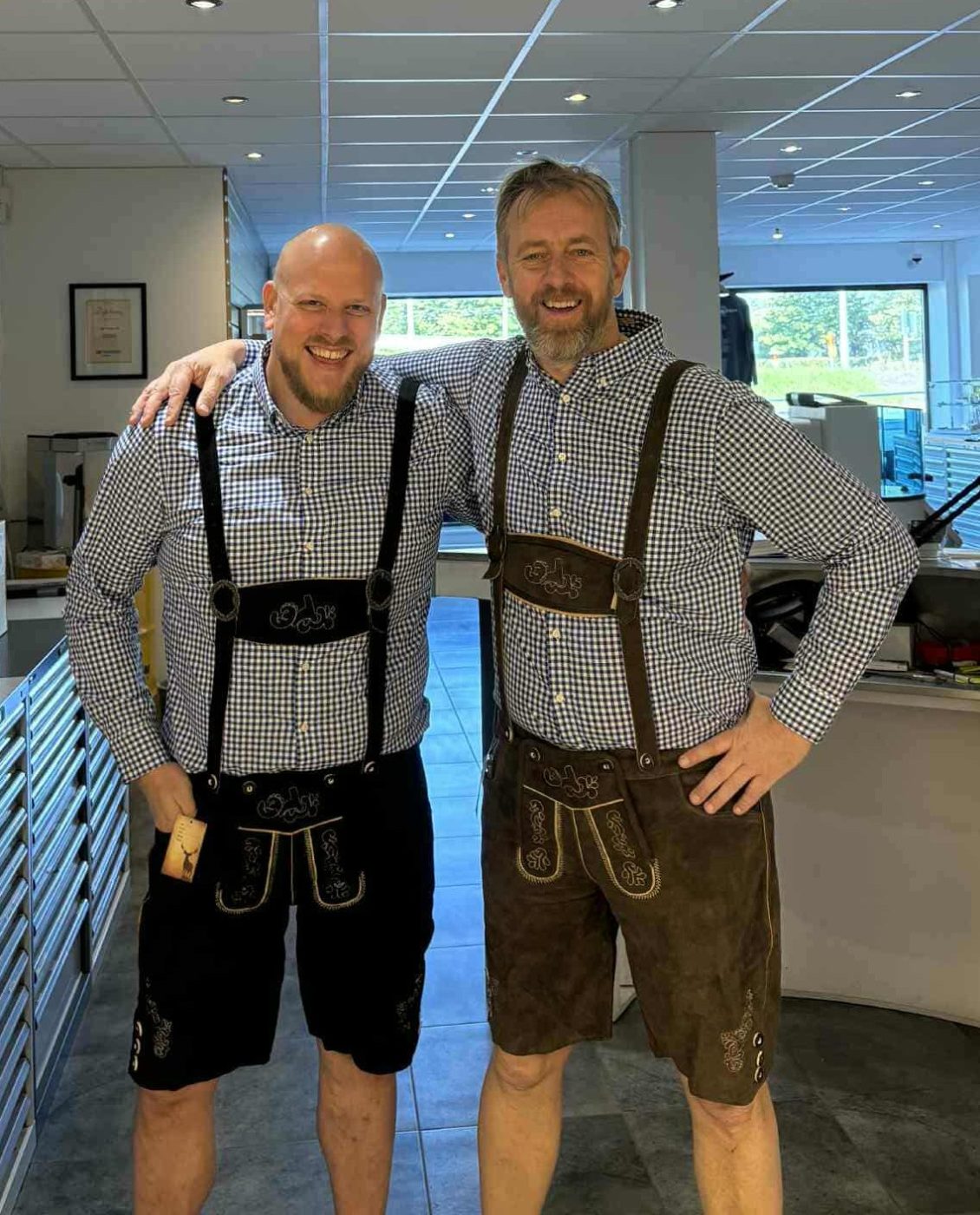 Mattias & Joachim i lederhosen
MG Verktyg på resande fot till Tyskland – vi hjälper dig som vanligt
