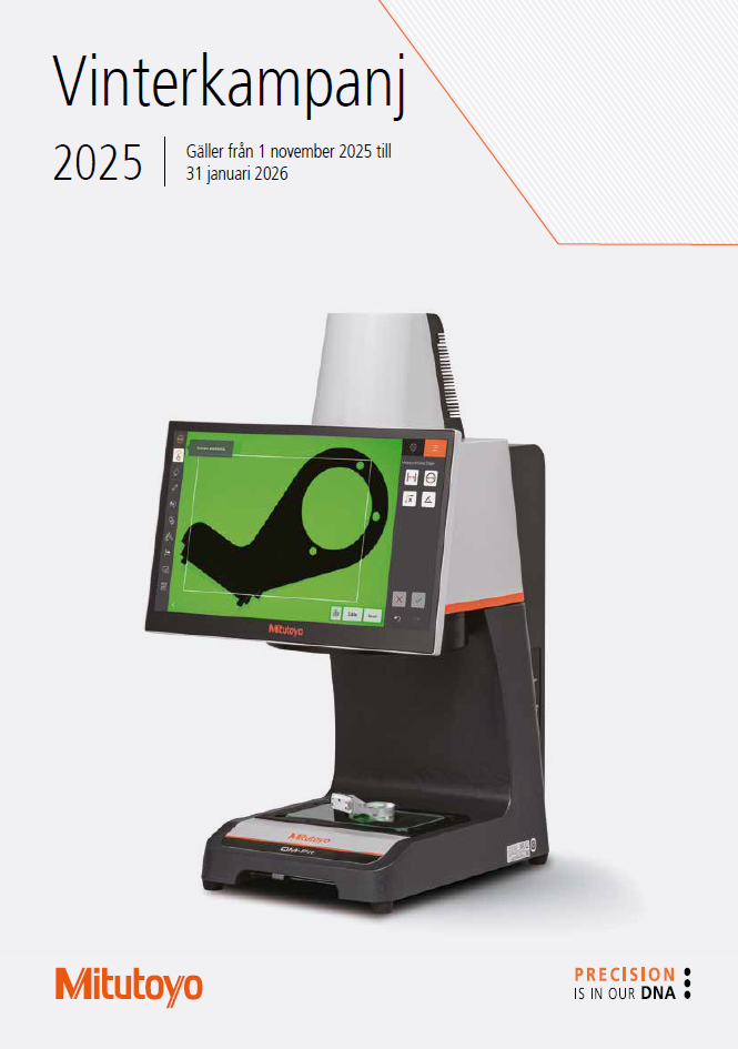 Mitutoyo vinterkampanj 2025 hos MG Verktyg – kampanjpriser på precisionsmätinstrument