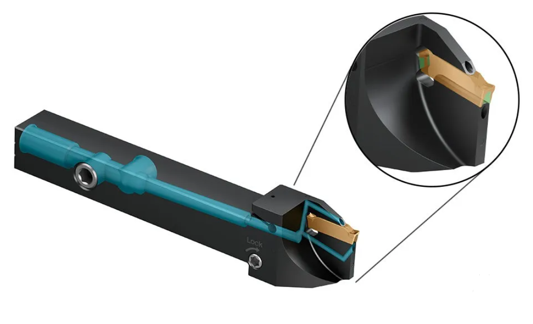 Walter Tools Cut DX verktyg med SmartLock för enklare skärbyte vid spårsvarvning.