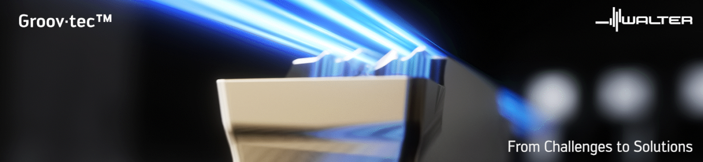 Walter Groov·tec verktyg för spår- och avstickningsbearbetning i stål och rostfritt.