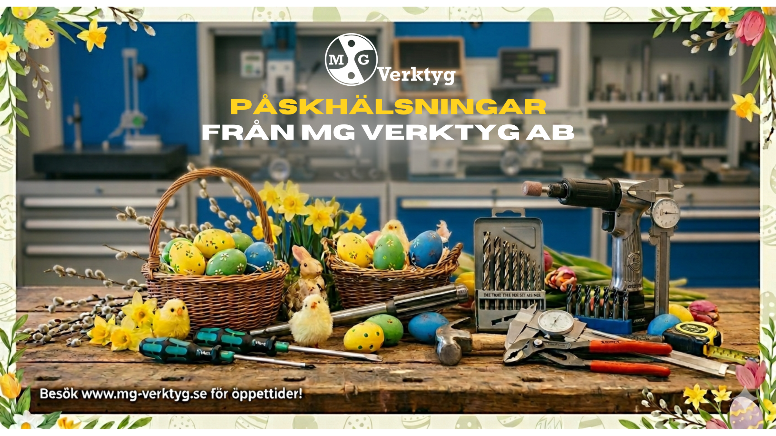 Öppettider påsk 2026 MG Verktyg