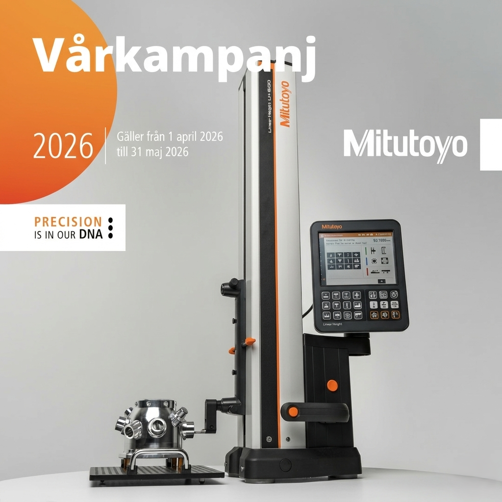 Mitutoyo vårkampanj 2026 kampanjblad med mätinstrument och erbjudanden