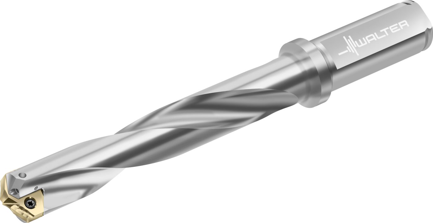 Drion·tec® D-Spade D5142 från Walter med dubbelsidig skäregg för produktiv borrning i stål och gjutgods